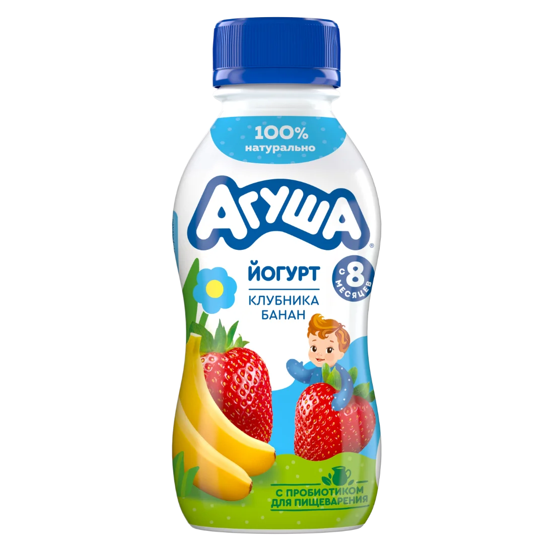 Йогурт питьевой Клубника-банан
