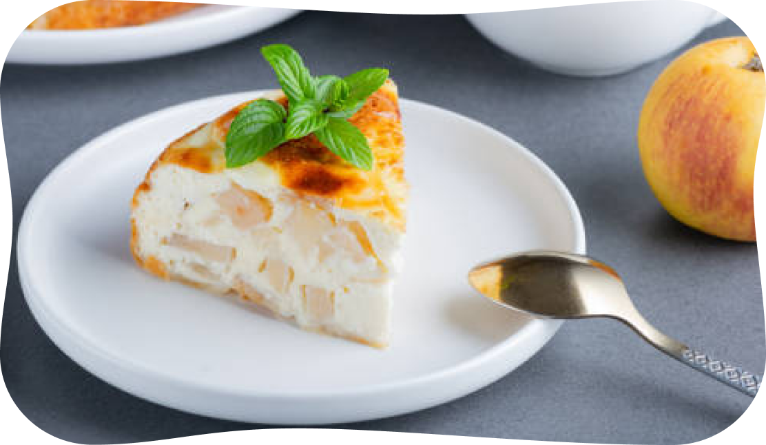 Запеканка с яблоками и творогом Запеканка с яблоками и творогом
