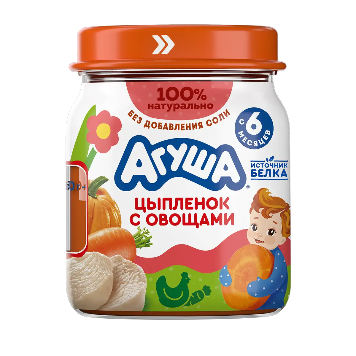 Пюре мясо-растительное цыпленок с овощами