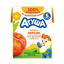 Сок Яблочно-персиковый с мякотью