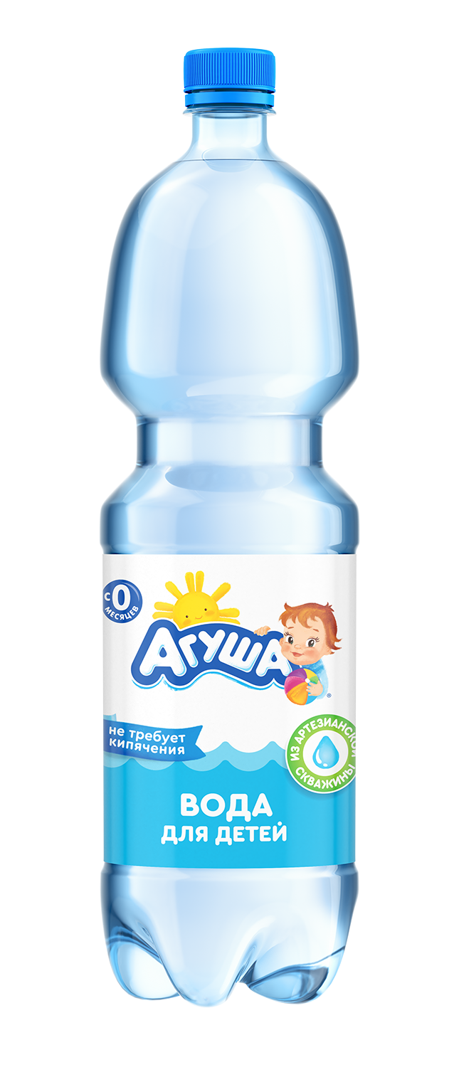 Детская вода Агуша 1,5 л, для новорожденных